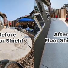 Concrete patio transformed with Floor Shield in Castle Rock, CO thumbnail