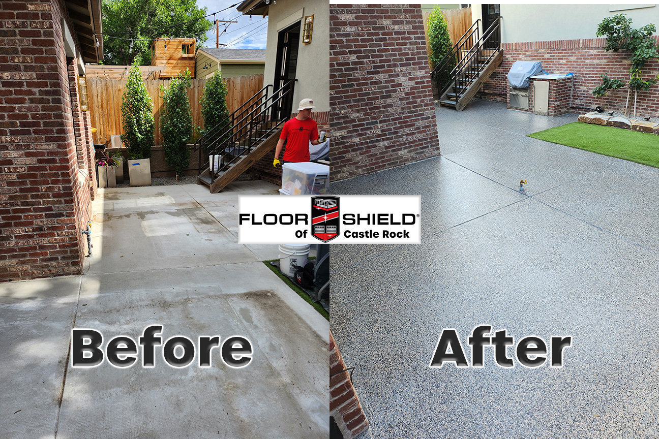 Garage and Patio Concrete Makeover - Wash Park