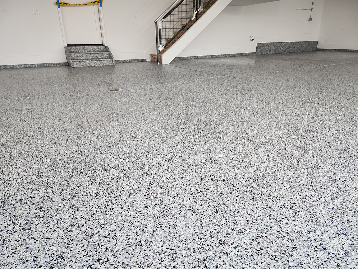 Lasting Polyaspartic Garage Concrete Coating in Sedalia Colorado